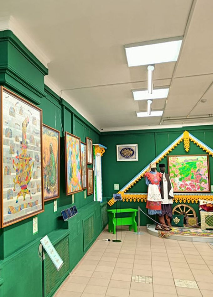 Вышитая карта Татарстана. Выставка